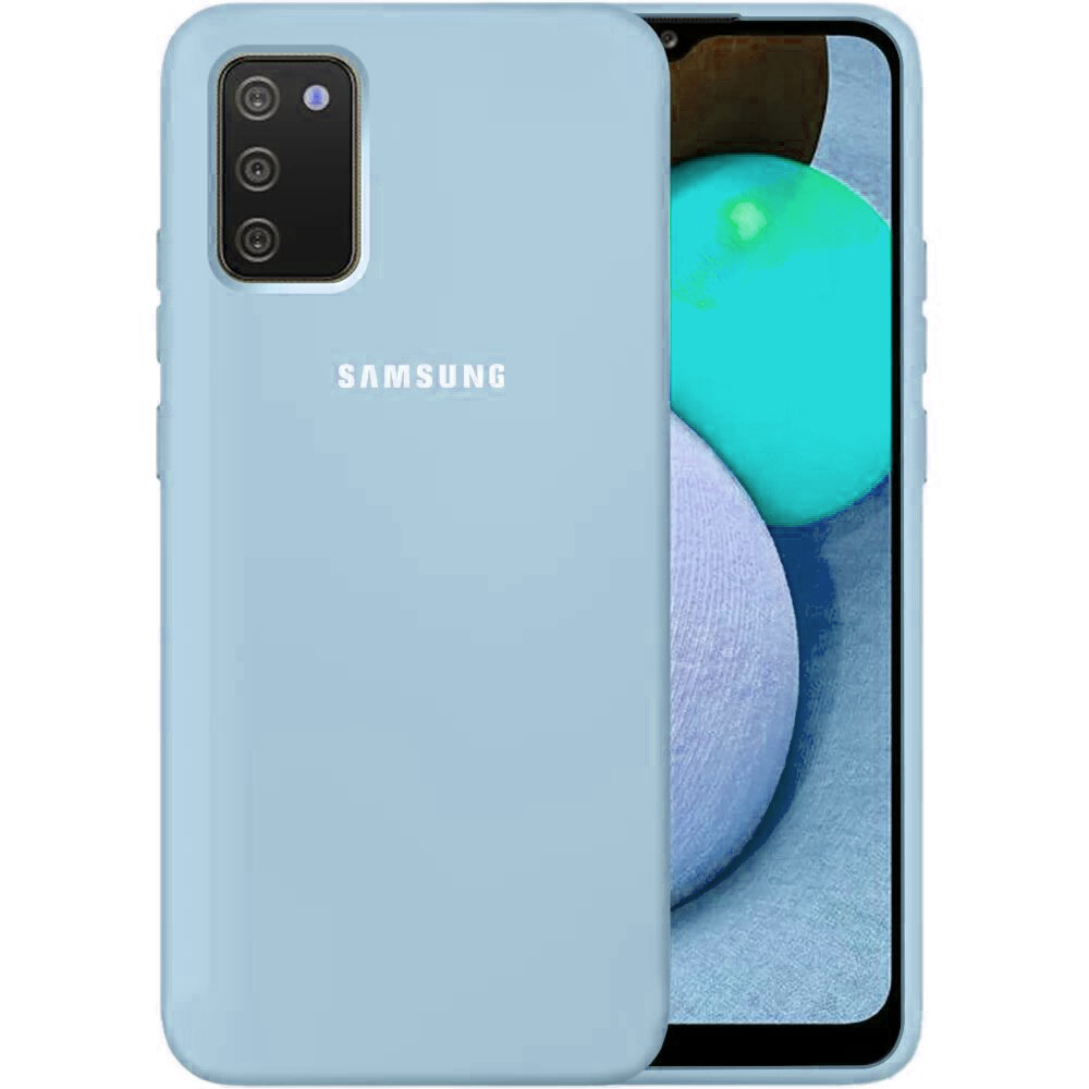 Чохол Silicone case для Samsung Premium A02S Lilac Cream (11) блакитний, фото 1