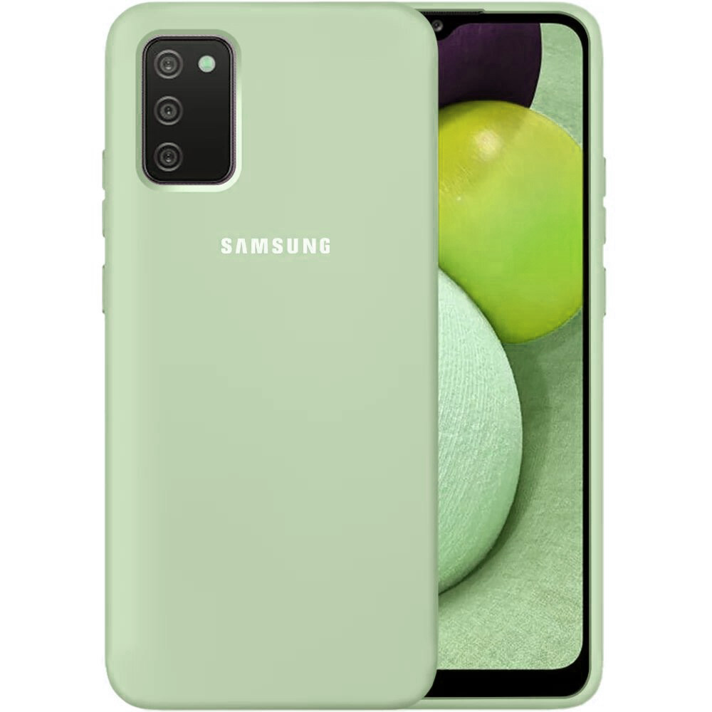 Чохол Silicone case для Samsung Premium A02S Mint (19) м'ятний, фото 1