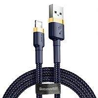 USB кабель Lightning разъем для iPhone BASEUS cafule (1.5A, 2M). Blue-Gold