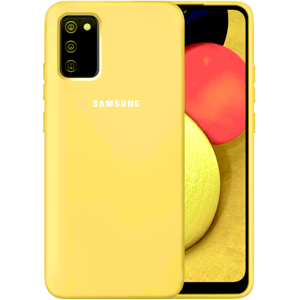 Чохол Silicone case для Samsung Premium A02S Yellow (20) жовтий, фото 1