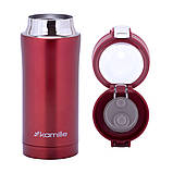 Термос з нержавіючої сталі Kamille KM-2087 320мл Червоний Якісний термос Термос для напоїв, фото 7