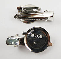 Основа для брошки і шпильки Finding Основа кругла 19 мм шпилька-крокодил Сталистий