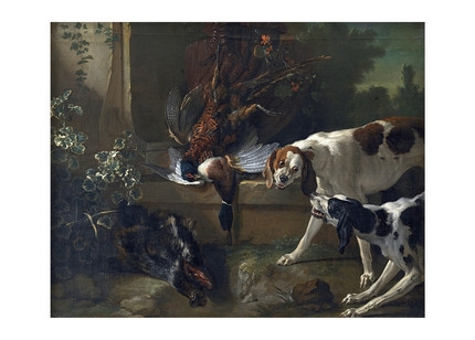Листівка Hounds with Wild-Fowl and Game, фото 1