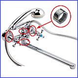 Гайка Виливу змішувача Керепления на стіну латунна 3/4", фото 4