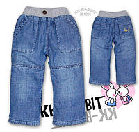 Дитячі джинси на флісі KK-RABBIT (модель 2)