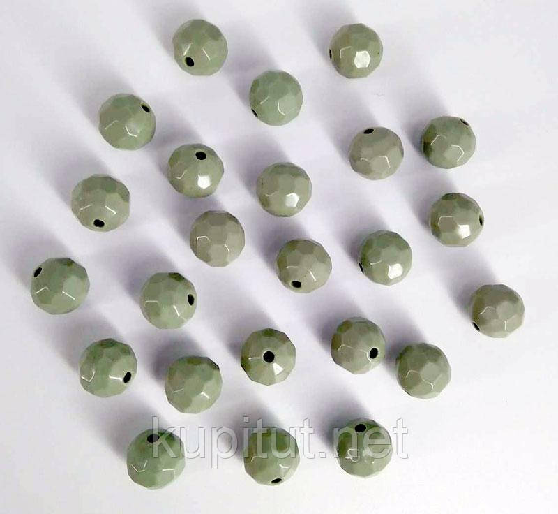 Бусинки (звенья) турманиевые (М-02-10) многогранник, мячики, Зелёные, поштучно