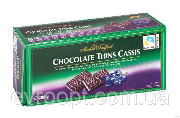 Чорний шоколад Chocolade Mints Maitre Truffout , 200 гр, фото 1