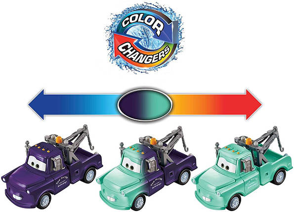 Тачки змінюють колір Сирник Метр (Disney Pixar Cars Color Changers Mater) від Mattel, фото 2