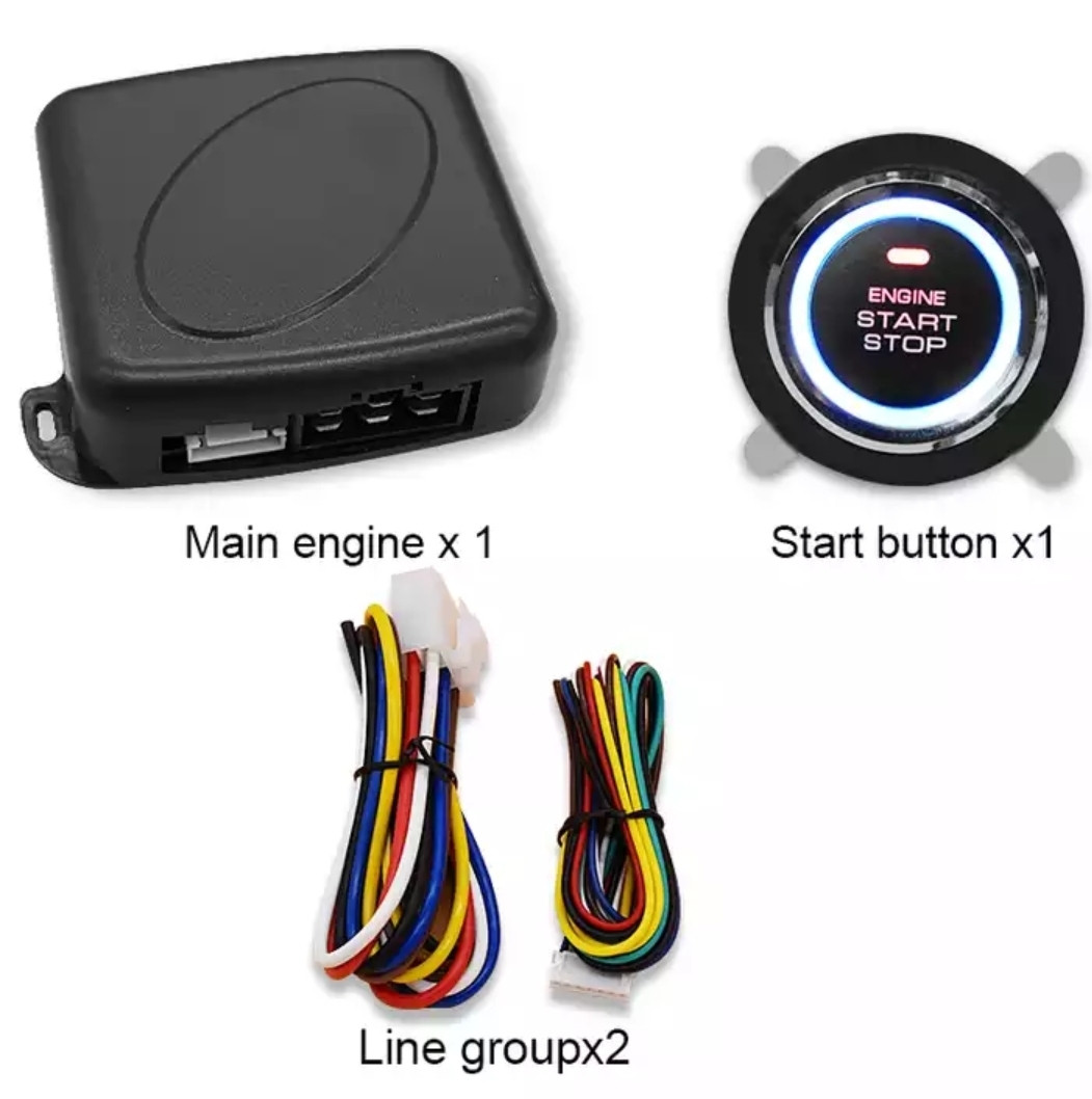 Кнопка старт стоп без іммобілайзера Push Start system 12v