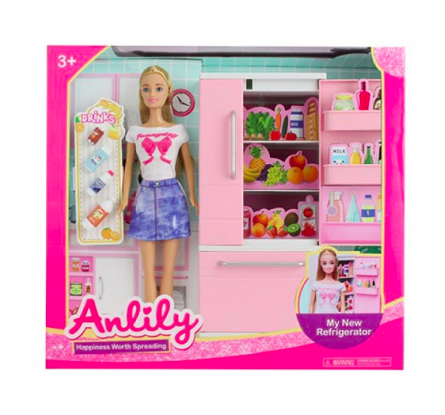 Лялька Барбі Anlily Холодильник та аксесуари 99270