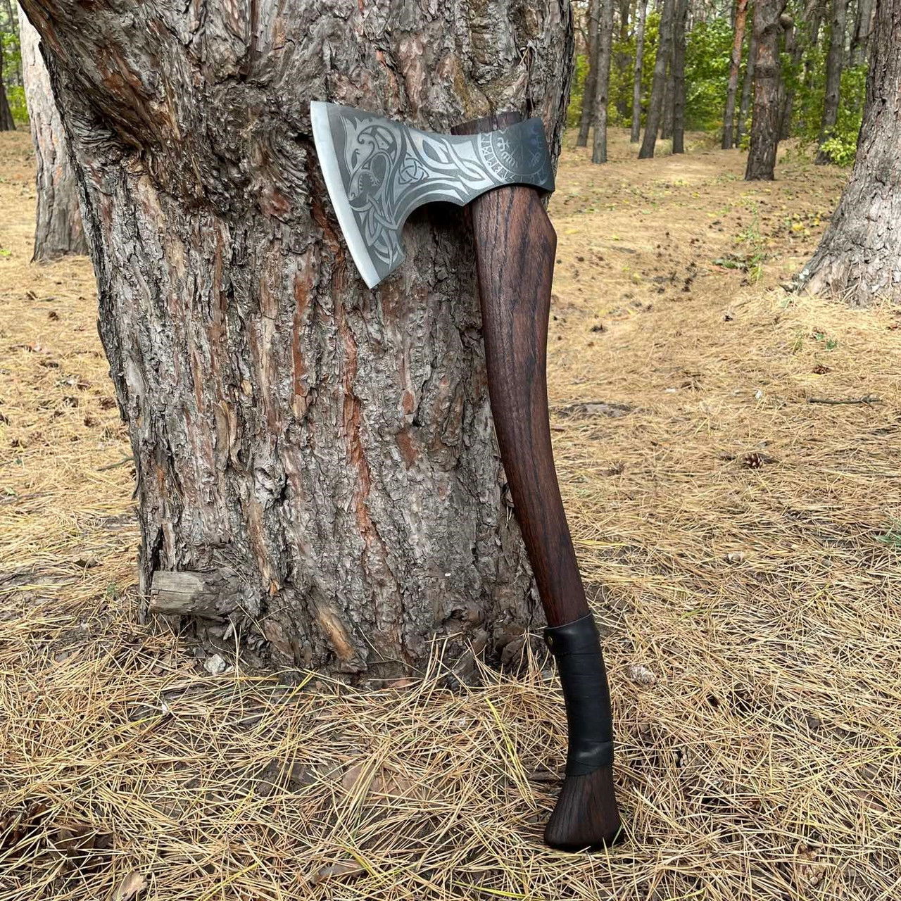 Бойова скандинавська сокира Локі Gorillas сталь У8ГА BBQ TR17