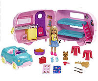 Игровой набор Челси и фургон для кемпинга Кемпер Mattel Barbie Club Chelsea Camper