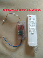 №135 Драйвер для светильника с пультом / Драйвер 40-60Wx2 out 280mA 120-200VDC (3pin - три режима)