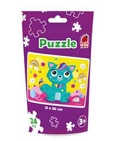 Пазлы в мешочке Puzzle in stand-up pouch Fairy cat, пак. 20*13см, ТМ Vladi Toys, Украина (35)