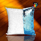 Подушка з паєтками + друк. Друк на подушках, фото 8