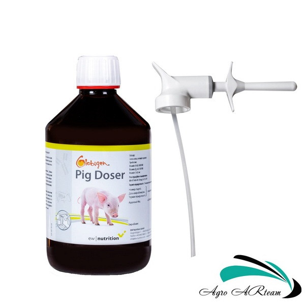Глобіген Піг Дозер 500 мл, кормова добавка для поросят, EW Nutrition, Німеччина