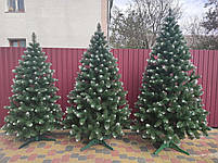 Новорічна ялинка Снігова Королева 2,2 м з білими кінчиками, штучні пвх ялинки та сосни, фото 8