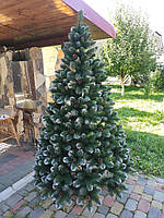 Новорічна Ялинка Елітна 1,5 м с інеєм и шишками, штучні ялинки та сосни з напиленням, фото 6