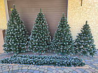 Новорічна Ялинка Елітна 1,5 м с інеєм и шишками, штучні ялинки та сосни з напиленням, фото 8