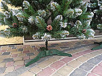 Новорічна Ялинка Елітна 1,5 м с інеєм и шишками, штучні ялинки та сосни з напиленням, фото 9