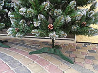 Новорічна Ялинка Елітна 2,0 м с інеєм и шишками, штучні ялинки та сосни з напиленням, фото 8