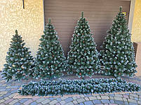 Новорічна Ялинка Елітна 2,0 м с інеєм и шишками, штучні ялинки та сосни з напиленням, фото 10