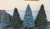 Ялинка новорічна лита Швейцарська 1,8 м блакитна Штучні ялинки та сосни новорічні ялинки 180 см, фото 8
