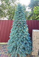 Ялинка новорічна лита Швейцарська 1,8 м блакитна Штучні ялинки та сосни новорічні ялинки 180 см, фото 4