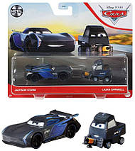 Тачки Джексон Шторм і Лаура Спинвелл (Disney Cars and Pixar Cars 3, Jackson Storm & Laura Spinwell) від Mattel, фото 2