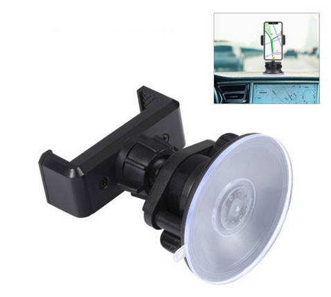 Кріплення присоска для смартфонів в автомобіль Puluz PU537B / Автомобільний тримач для телефона з присоскою, фото 1