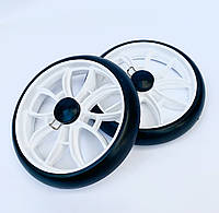 Запасные колеса (усиленные) для хозяйственной сумки тележки, диаметр 16 см, на ось 7-8 мм.