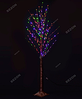 Світлодіодна гірлянда дерево(коричневе) 225 Led 1.5 м мульти