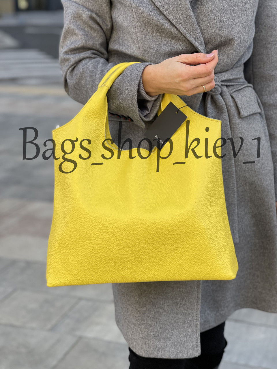 Жовта шкіряна жіноча сумка, кольори в асортименті