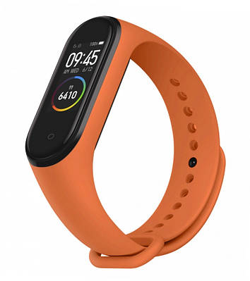 Силіконовий ремінець для Mi Band 4/3 помаранчевий