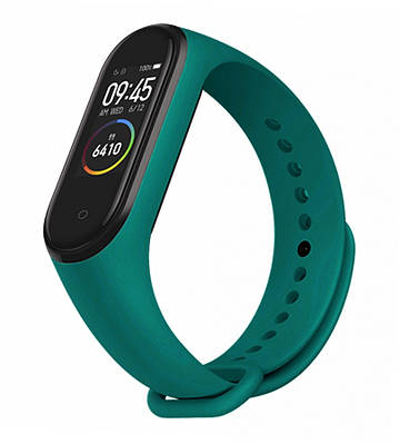 Силіконовий ремінець для Mi Band 4/3 темно-зелений