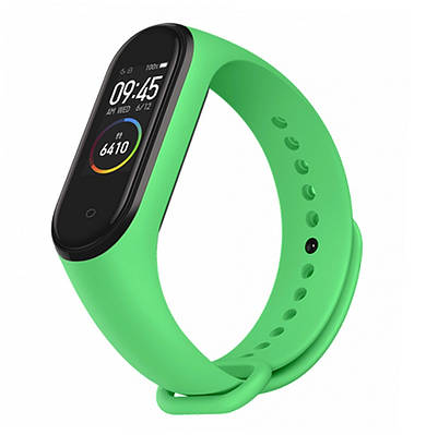Силіконовий ремінець для Mi Band 4/3 зелений чай