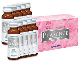 Питна плацента Plasence Premium, в одному флаконі 70'000мг плаценти, упаковка 10шт. по 50мл Roicosmo, Японія