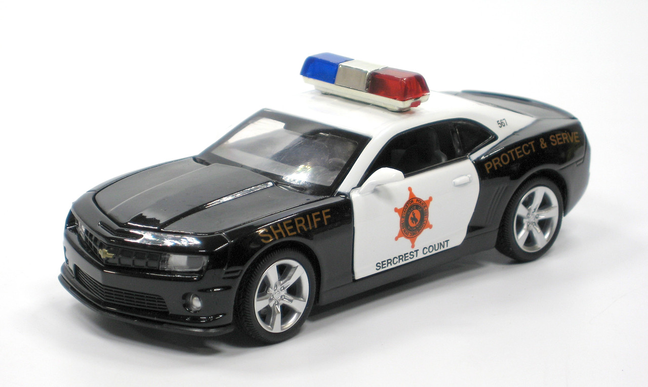 Машина модель металева 68396 Автопром, масштаб 1:32, Chevrolet Camaro SS-Police 2013, світло, звук