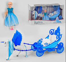 Лялька Frozen з каретою і конячкою