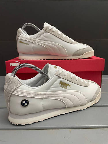 Мужские кроссовки Puma ROMA Пума Рома Белые весна/лето/осень, цена 1130 ...