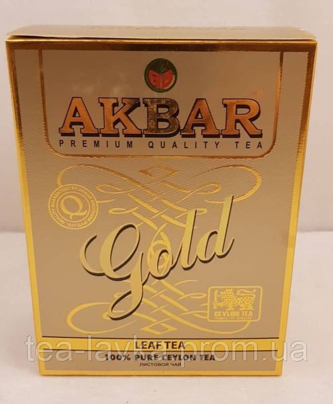 Чай Акбар Akbar чорний цейлонський Gold 250 г