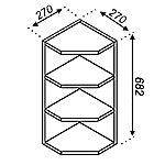 Угол верхний открытый 30КЗВ Оля Світ Меблів