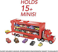 Тачки: Трейлер Мак и мини тачки 5шт. (Disney Pixar Cars Mack Mini Racers 5 Pack) от Mattel, фото 2