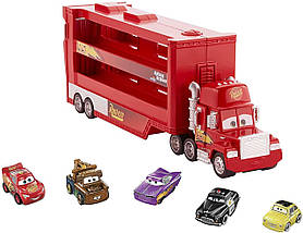 Тачки: Трейлер Мак и мини тачки 5шт. (Disney Pixar Cars Mack Mini Racers 5 Pack) от Mattel, фото 2