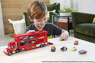 Тачки: Трейлер Мак и мини тачки 5шт. (Disney Pixar Cars Mack Mini Racers 5 Pack) от Mattel, фото 3