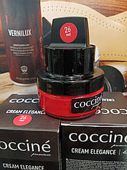 Крем для взуття з гладкої шкіри Coccine Cream Elegance Червоний