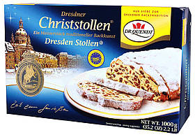 Штоллен Dr Quendt Dresdner Stollen Christstollen 1000g