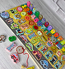 Дитяча дерев'яна іграшка Розвиваючий центр з риболовлею і вкладишами і вкладишами 2в1 2в1 MD 2904, фото 3