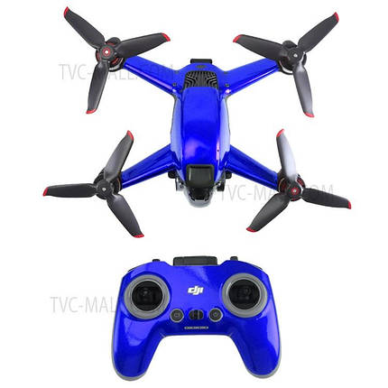 Флуоресцентні захисні наклейки Telesin для DJI FPV Dark Blue, фото 1