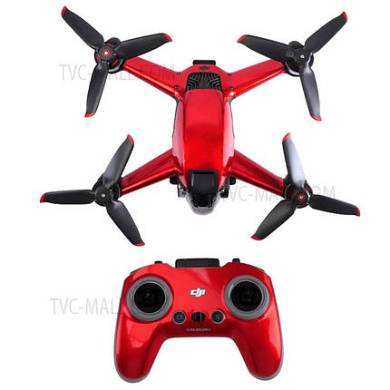 Флуоресцентні захисні наклейки Telesin для DJI FPV Red, фото 1